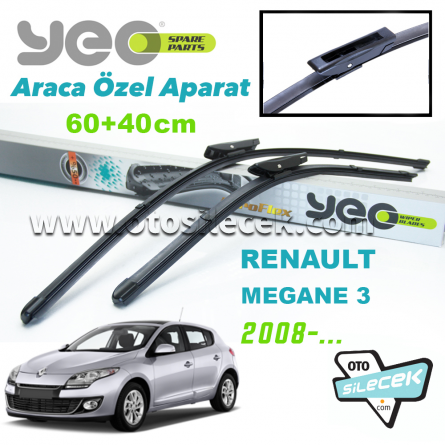 Renault Megane 3 Silecek Takımı YEO Aeroflex 2008->