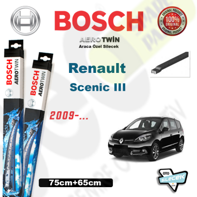 Renault Scenic III Bosch Aerotwin Silecek Takımı 2009->