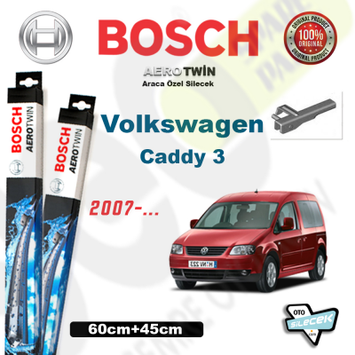 VW Caddy 3 Bosch Aerotwin Silecek Takımı 2007-..