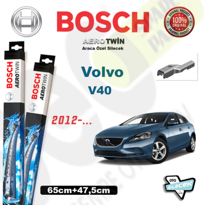 Volvo V40 Bosch Aerotwin Silecek Takımı 2012->