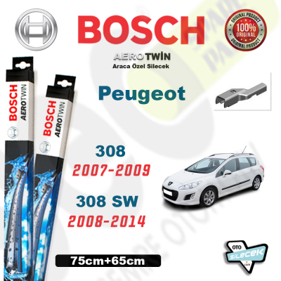 Peugeot 308 / 308 SW Bosch Aerotwin Silecek Takımı 2007-2009