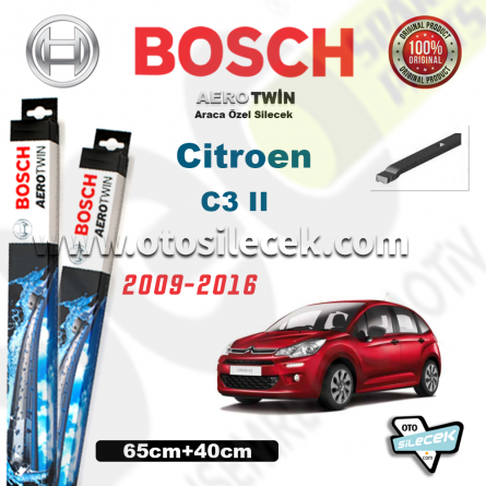 Citroen C3 Bosch Aerotwin Silecek Takımı 2009->