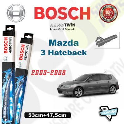 Mazda 3 HB Bosch Aerotwin Silecek Takımı 2003-2008