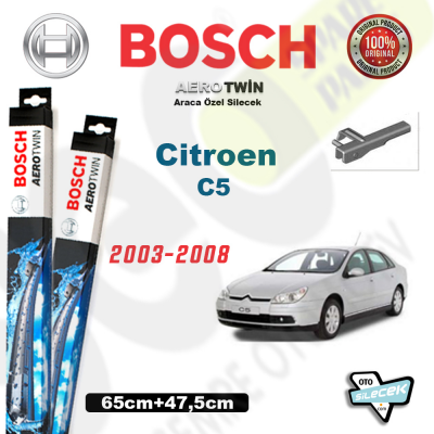 Citroen C5 Bosch Aerotwin Silecek Takımı 2003-2008
