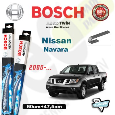 Nissan Navara Bosch Aerotwin Silecek Takımı 2005->