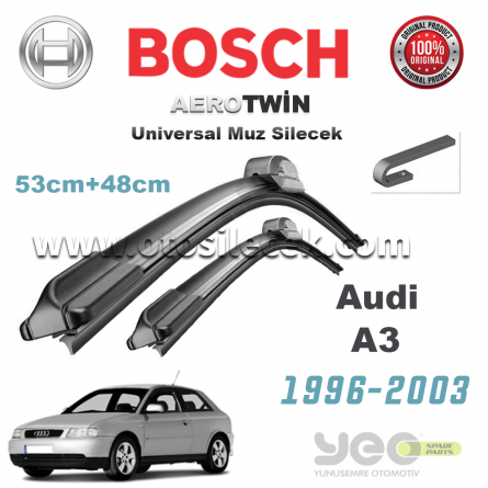 Audi A3 Bosch Aerotwin Universal Muz Silecek Takımı 1996-2003