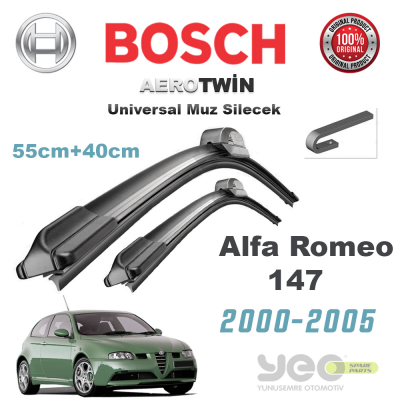 Alfa Romeo 147 Bosch Universal Silecek Takımı 2000-2005