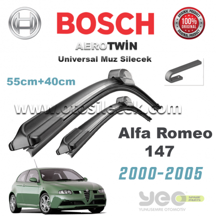 Alfa Romeo 147 Bosch Universal Silecek Takımı 2000-2005