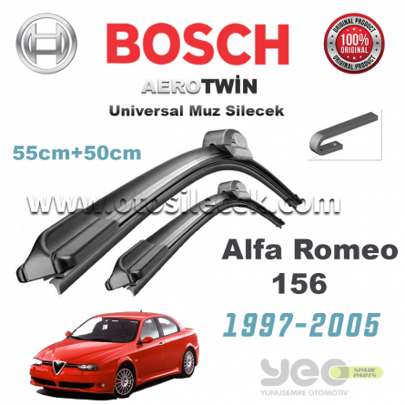 Alfa Romeo 156 Bosch Universal Muz Silecek Takımı 1997-2005