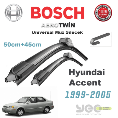 Hyundai Accent Bosch Universal Muz Silecek Takımı 1999-2005