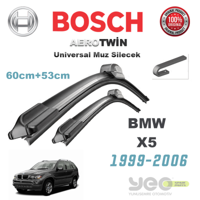 BMW X5 Bosch Universal Muz Silecek Takımı 1999-2006