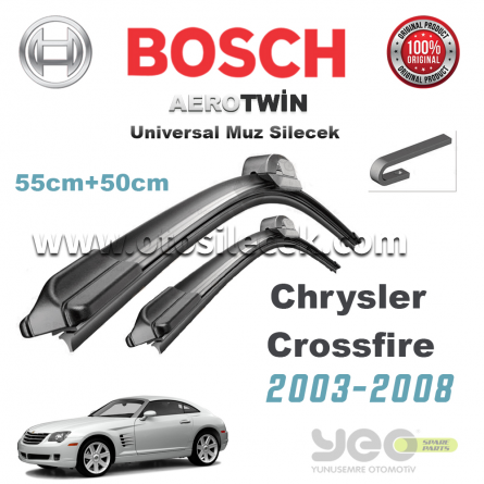 Chrysler Crossfire Bosch Universal Silecek Takımı 2003-2008