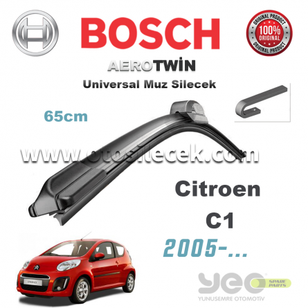 Citroen C1 Bosch Universal Muz Silecek Takımı 2005->