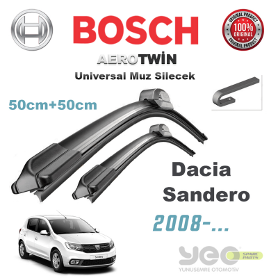 Dacia Sandero Bosch Universal Silecek Takımı 2008->