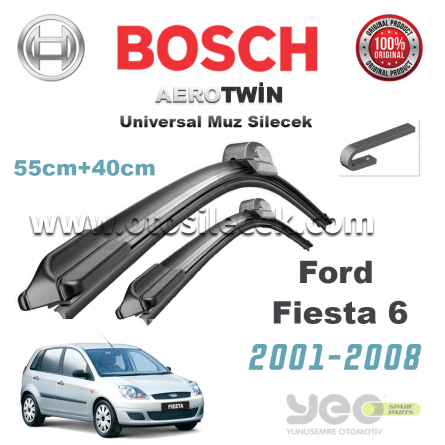 Ford Fiesta 6 Bosch Universal Silecek Takımı 2001-2008