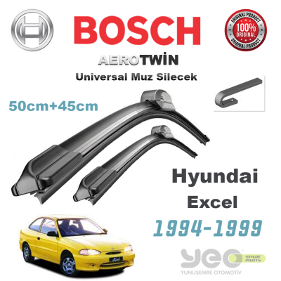 Hyundai Excel Bosch Aerotwin Muz Silecek Takımı 