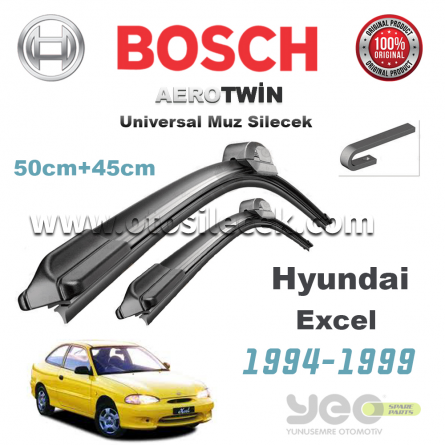 Hyundai Excel Bosch Aerotwin Muz Silecek Takımı 