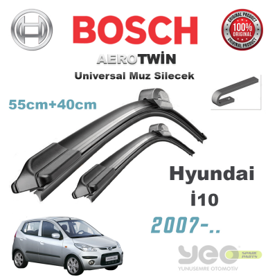 Hyundai i10 Bosch Aerotwin Muz Silecek Takımı 2007->