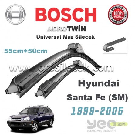 Hyundai Santa Fe (SM) Bosch Aerotwin Muz Silecek Takımı 1999-2005