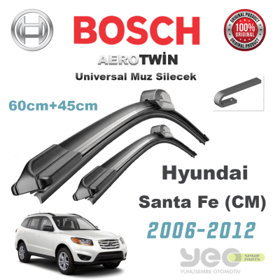 Hyundai Santa Fe (CM) Bosch Aerotwin Muz Silecek Takımı 2006-2012