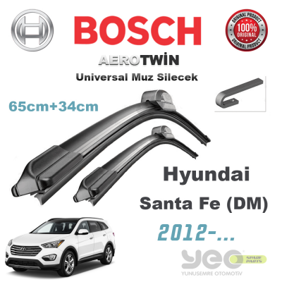 Hyundai Santa Fe (DM) Bosch Aerotwin Muz Silecek Takımı 