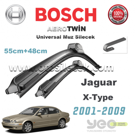 Jaguar X-Type Bosch Aerotwin Muz Silecek Takımı