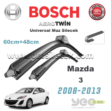 Mazda 3 Bosch Aerotwin Muz Silecek Takımı
