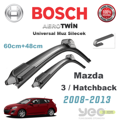 Mazda 3 Hatchback Bosch Aerotwin Muz Silecek Takımı