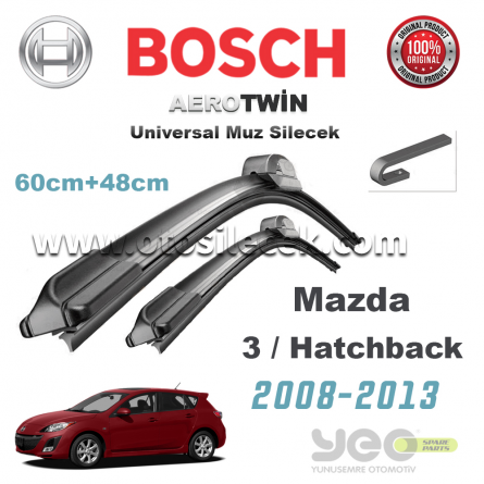 Mazda 3 Hatchback Bosch Aerotwin Muz Silecek Takımı