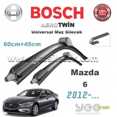 Mazda 6 Bosch Aerotwin Muz Silecek Takımı 2012->