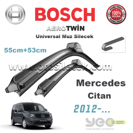 Mercedes Citan Bosch Aerotwin Muz Silecek Takımı 2012->