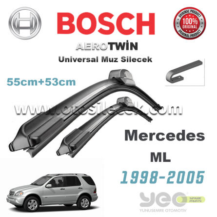 Mercedes ML Serisi Bosch Aerotwin Muz Silecek Takımı 1998-2005