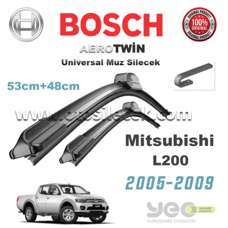 Mitsubishi L200 Bosch Aerotwin Muz Silecek Takımı 2005-2009
