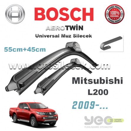 Mitsubishi L200 Bosch Aerotwin Muz Silecek Takımı 2009->