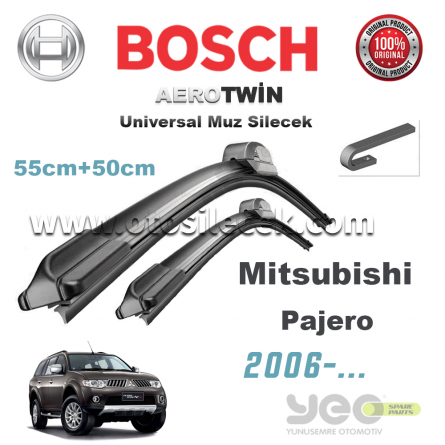 Mitsubishi Pajero Bosch Aerotwin Muz Silecek Takımı 2006->
