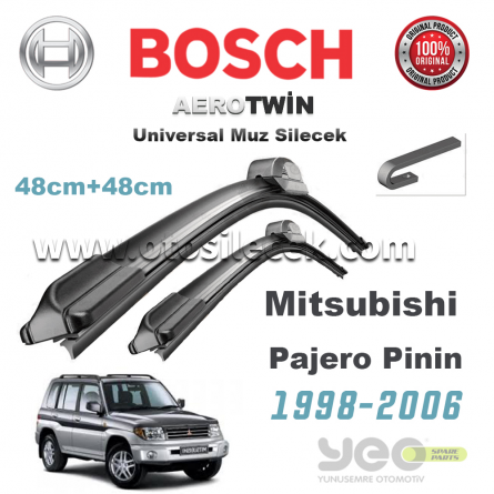 Mitsubishi Pajero Pinin Bosch Aerotwin Muz Silecek Takımı 1998-2006