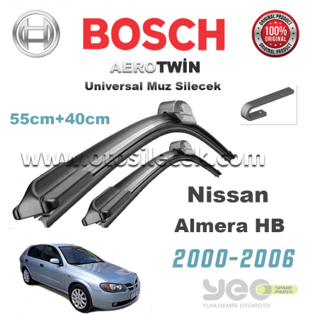 Nissan Almera Bosch Aerotwin Muz Silecek Takımı 2000-2006