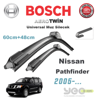 Nissan Pathfinder Bosch Aerotwin Muz Silecek Takımı 2005->