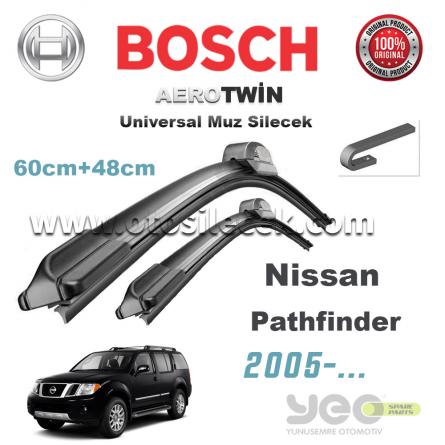 Nissan Pathfinder Bosch Aerotwin Muz Silecek Takımı 2005->