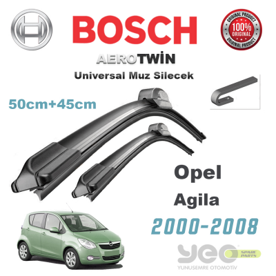 Opel Agila Bosch Aerotwin Muz Silecek Takımı 2000-2008