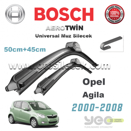 Opel Agila Bosch Aerotwin Muz Silecek Takımı 2000-2008