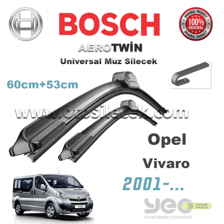 Opel Vivaro Bosch Aerotwin Muz Silecek Takımı 2001->