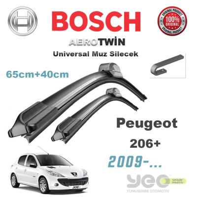 Peugeot 206+ Bosch Aerotwin Muz Silecek Takımı