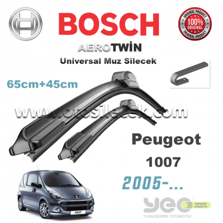 Peugeot 1007 Bosch Aerotwin Muz Silecek Takımı 2005->