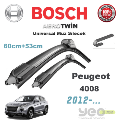 Peugeot 4008 Bosch Aerotwin Muz Silecek Takımı 2012->