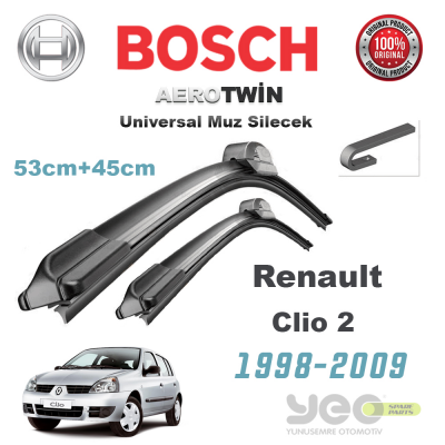 Renault Clio 2 Bosch Aerotwin Muz Silecek Takımı 1998-2009