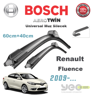 Renault Fluence Bosch Aerotwin Muz Silecek Takımı 2009->