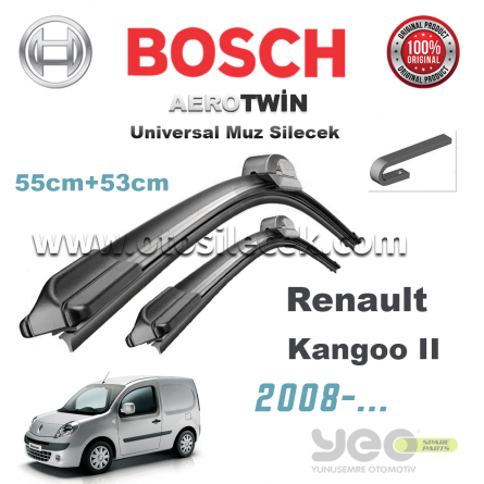 Renault Kangoo 2 Bosch Aerotwin Muz Silecek Takımı 2008->