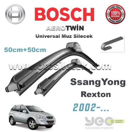 Ssangyong Rexton Bosch Aerotwin Muz Silecek Takımı 2002->