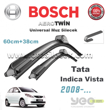TATA Indica Vista Bosch Aerotwin Muz Silecek Takımı 2008->